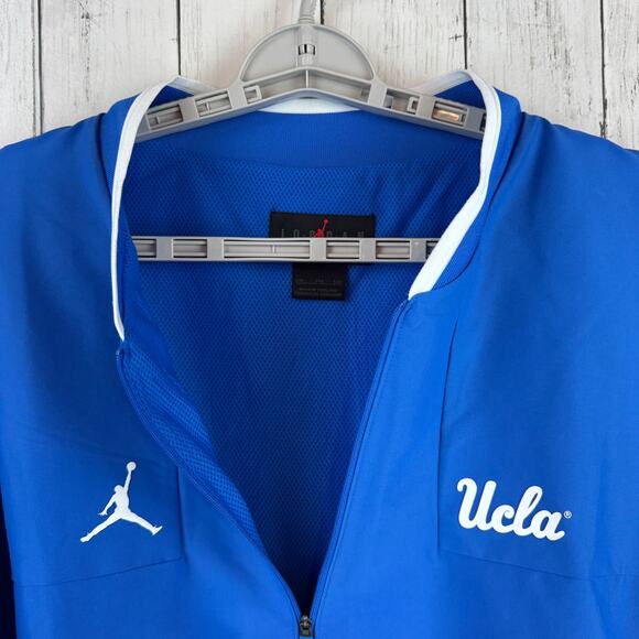 Jordan Blue UCLA Bruins Coach Half-Zip 1/2 Zip Jacket Pullover Size XXL 2XL - Picture 9 of 16